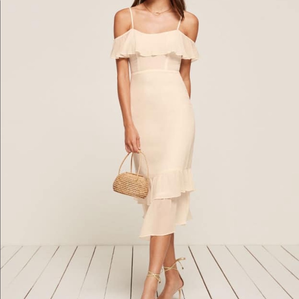 Reformation Odessa Dress (Ivory)